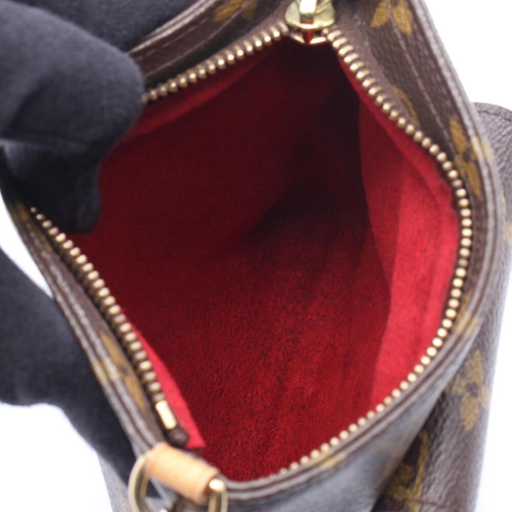 LOUIS VUITTON Brown Monogram Leather Pouch - Picture 3 of 7